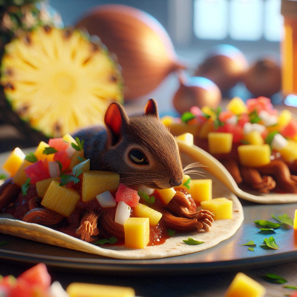 Crispy Squirrel Tacos with Pineapple Salsa