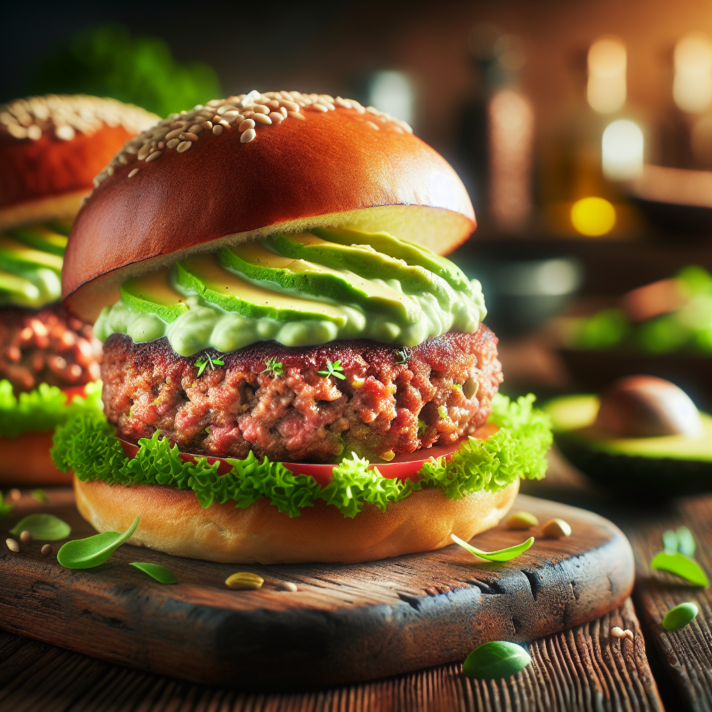 Herbed Squirrel Burgers with Avocado Cream