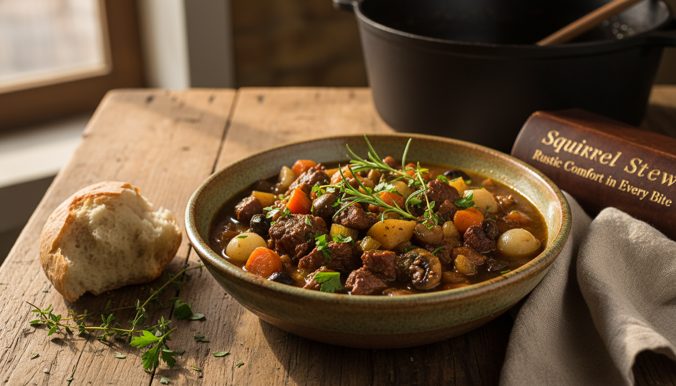 Squirrel Stew: Rustic Comfort in Every Bite