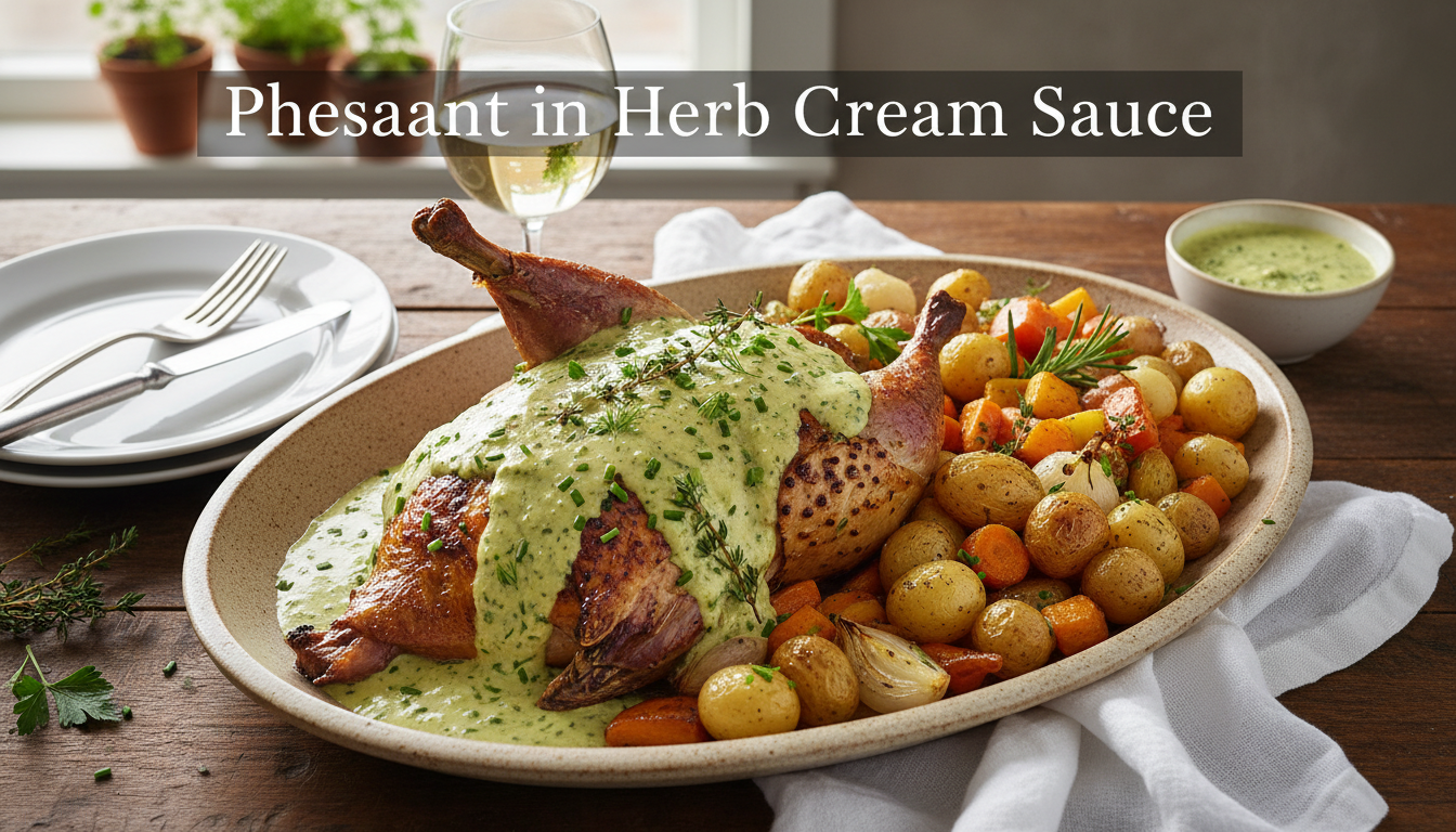 Pheasant in Herb Cream Sauce